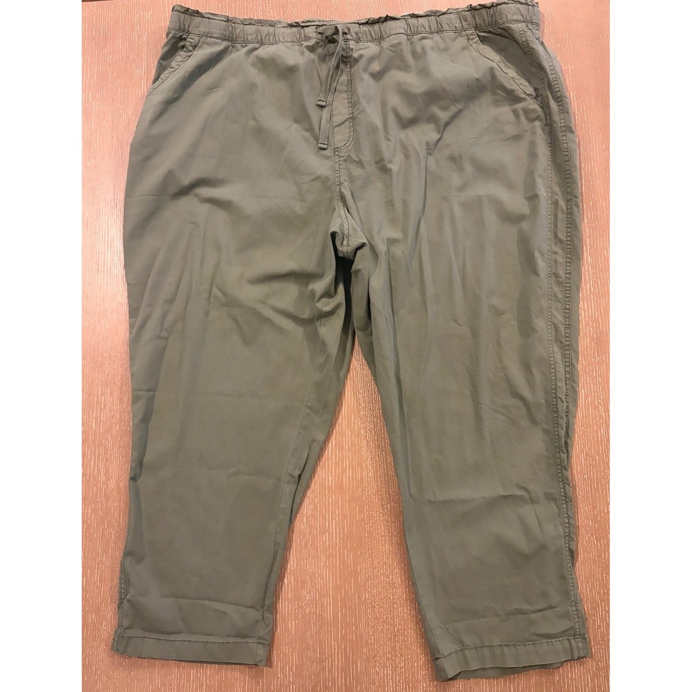 SONOMA ULTRACOMFORT‎ WAISTBAND GREEN CAPRIS WITH POCKETS IN SZ 3X